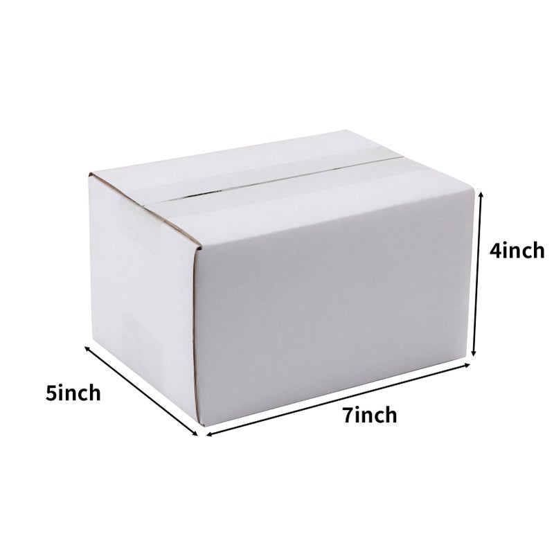 Hoikwo 7x5x4 Inches Small White Shipping Boxes Set of 25, Sturdy Cardboard Boxes for Small Business for Packaging Mailing - Image 2